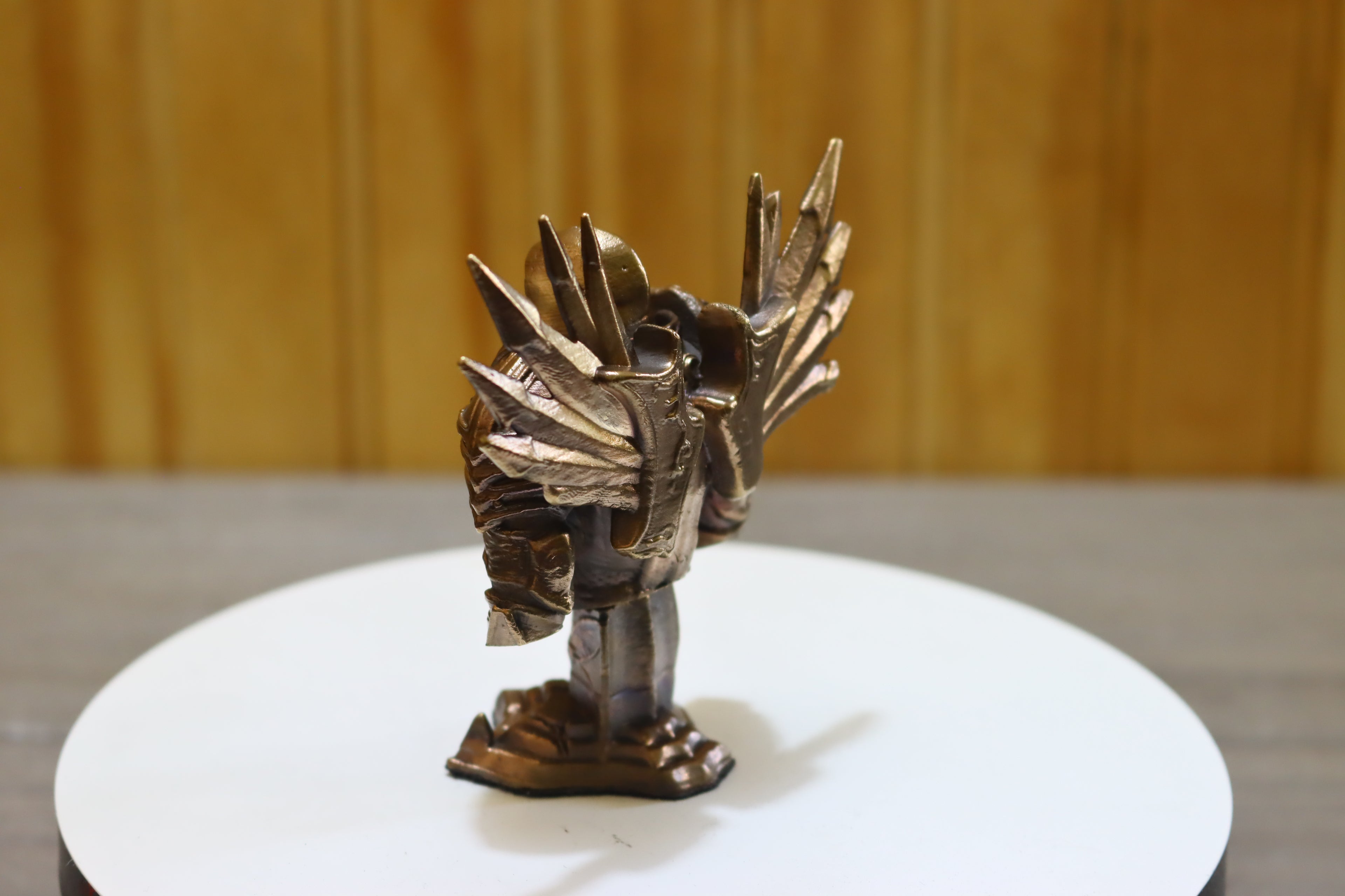 Solid Bronze Tyrael Statue (Diablo) Stand Included 3.5 Inches Tall