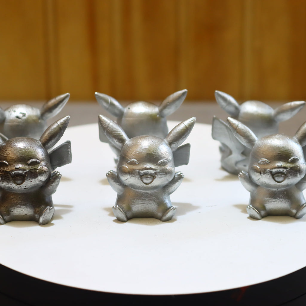 Solid Zinc Alloy (ZA12) Pikachu Pokémon Statue 1.5 Inches Tall