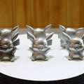 Solid Zinc Alloy (ZA12) Pikachu Pokémon Statue 1.5 Inches Tall
