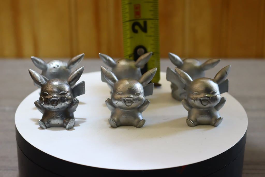 Solid Zinc Alloy (ZA12) Pikachu Pokémon Statue 1.5 Inches Tall
