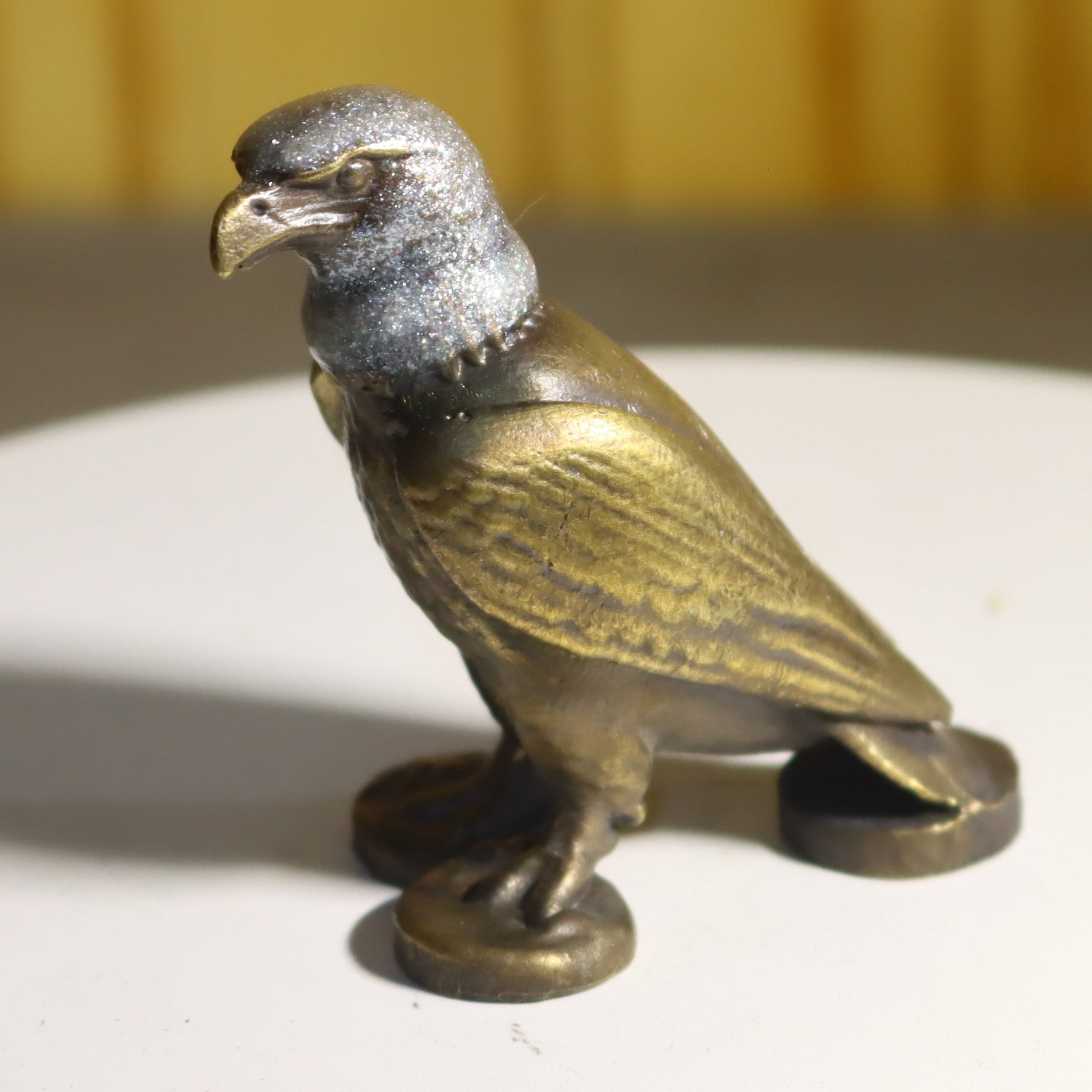 Solid Bronze American Bald Eagle Statue 2.25" Inches Tall