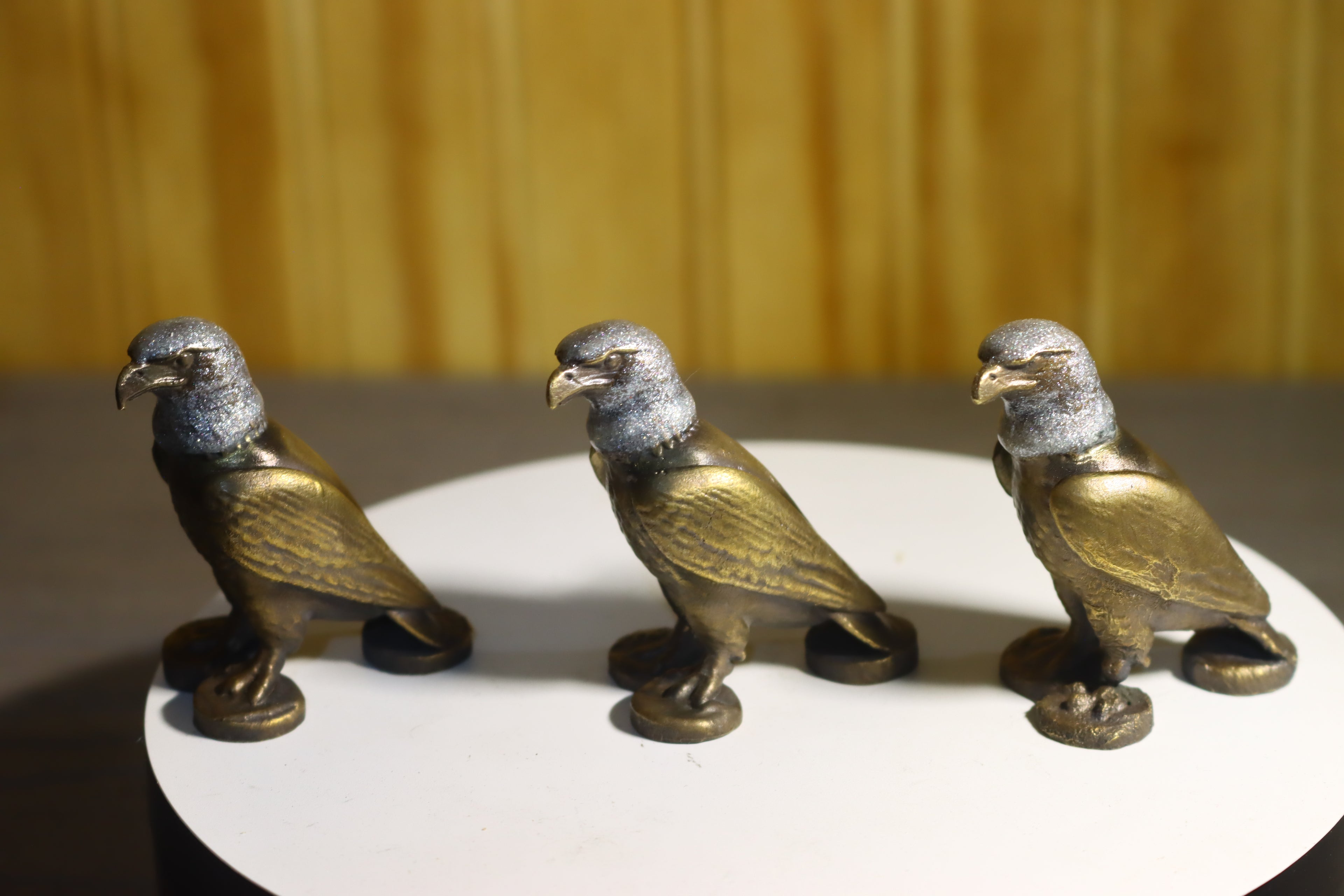 Solid Bronze American Bald Eagle Statue 2.25" Inches Tall