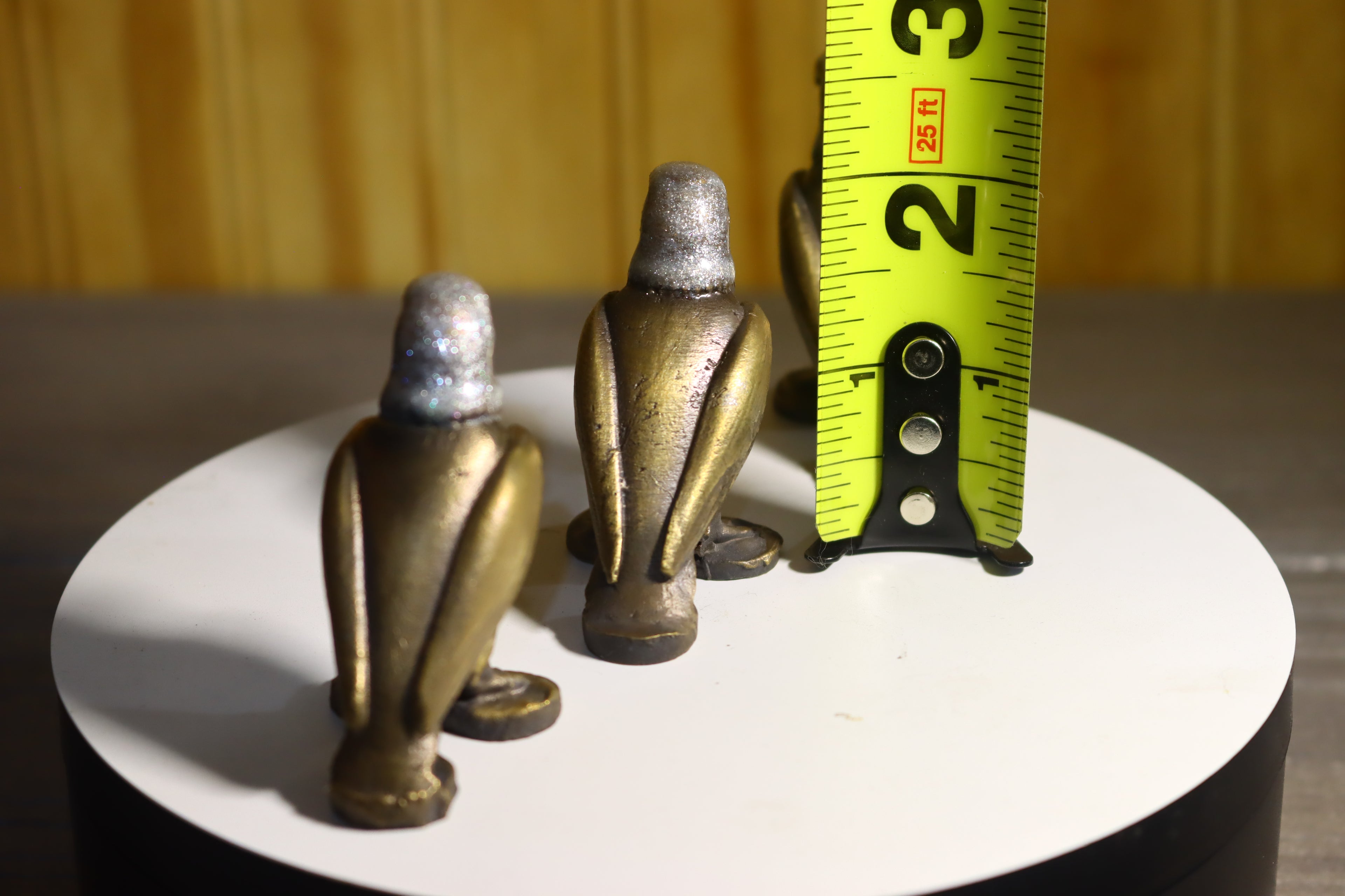 Solid Bronze American Bald Eagle Statue 2.25" Inches Tall