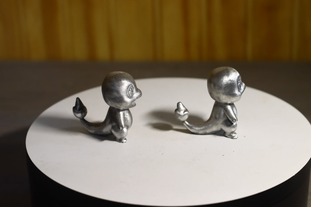Solid Aluminum Alloy (Tenzaloy) Pokémon Charmander Statue 1.5" Tall