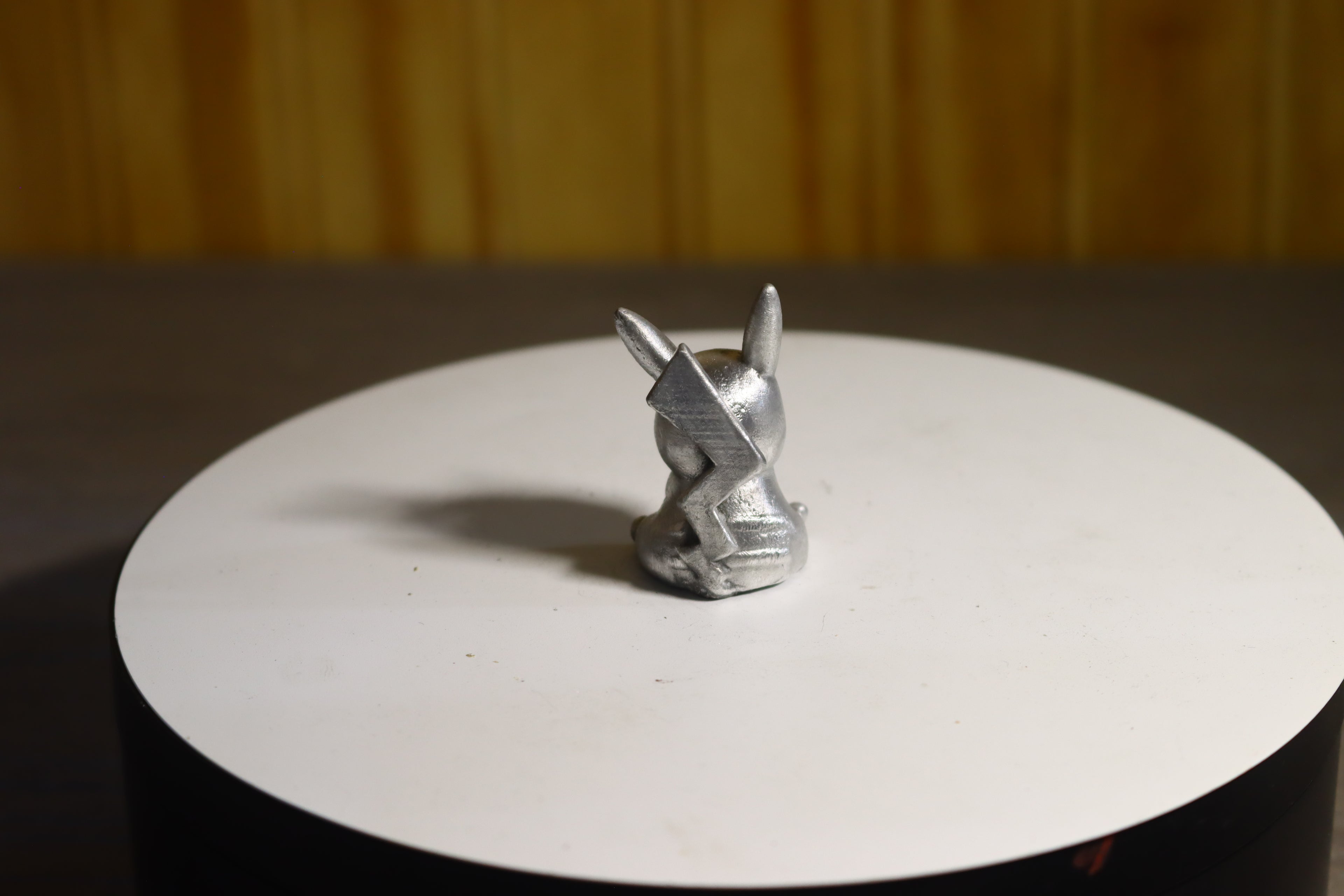 Solid Aluminum Alloy (Tenzaloy) Pokémon Pikachu Statue 1.5" Tall