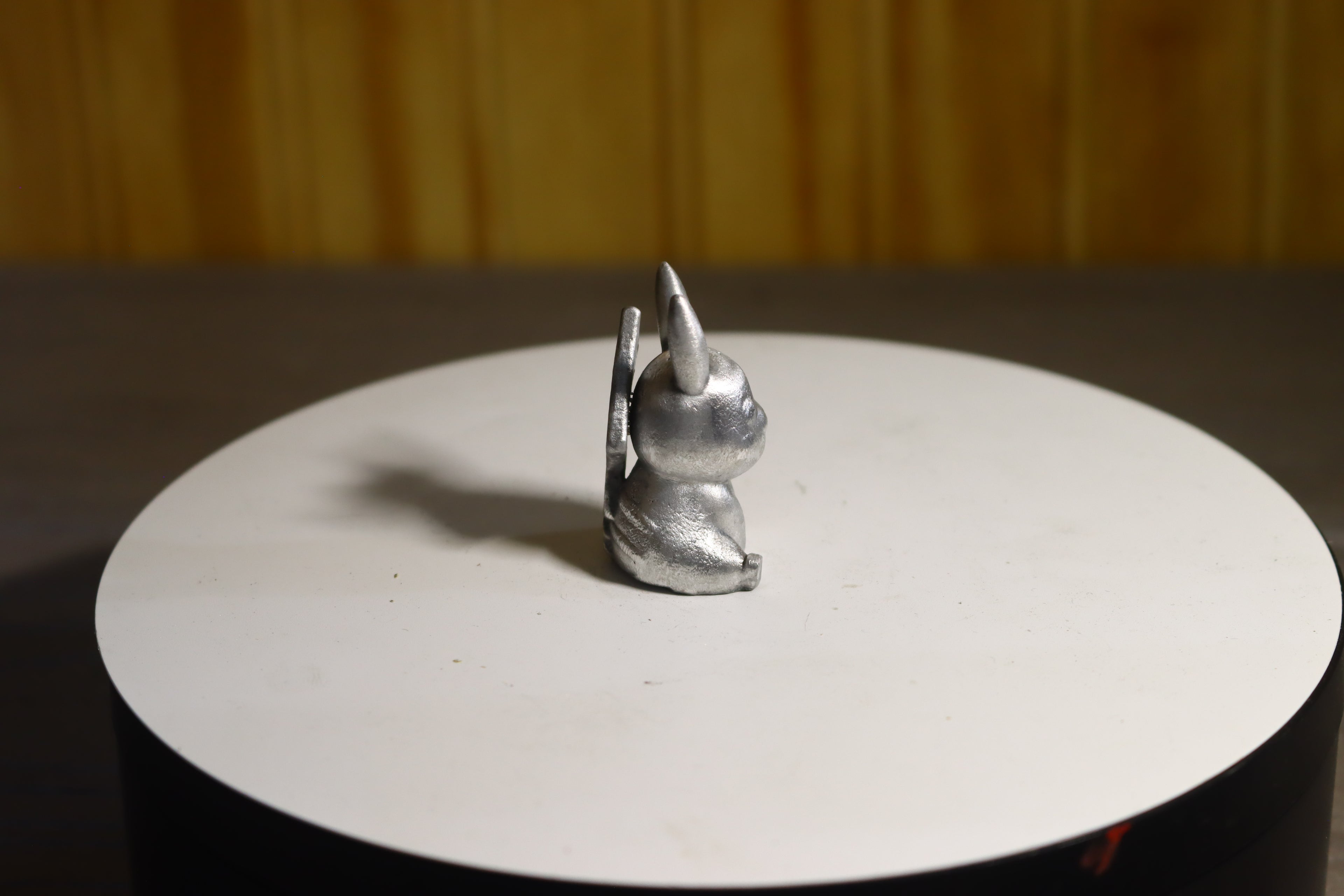 Solid Aluminum Alloy (Tenzaloy) Pokémon Pikachu Statue 1.5" Tall