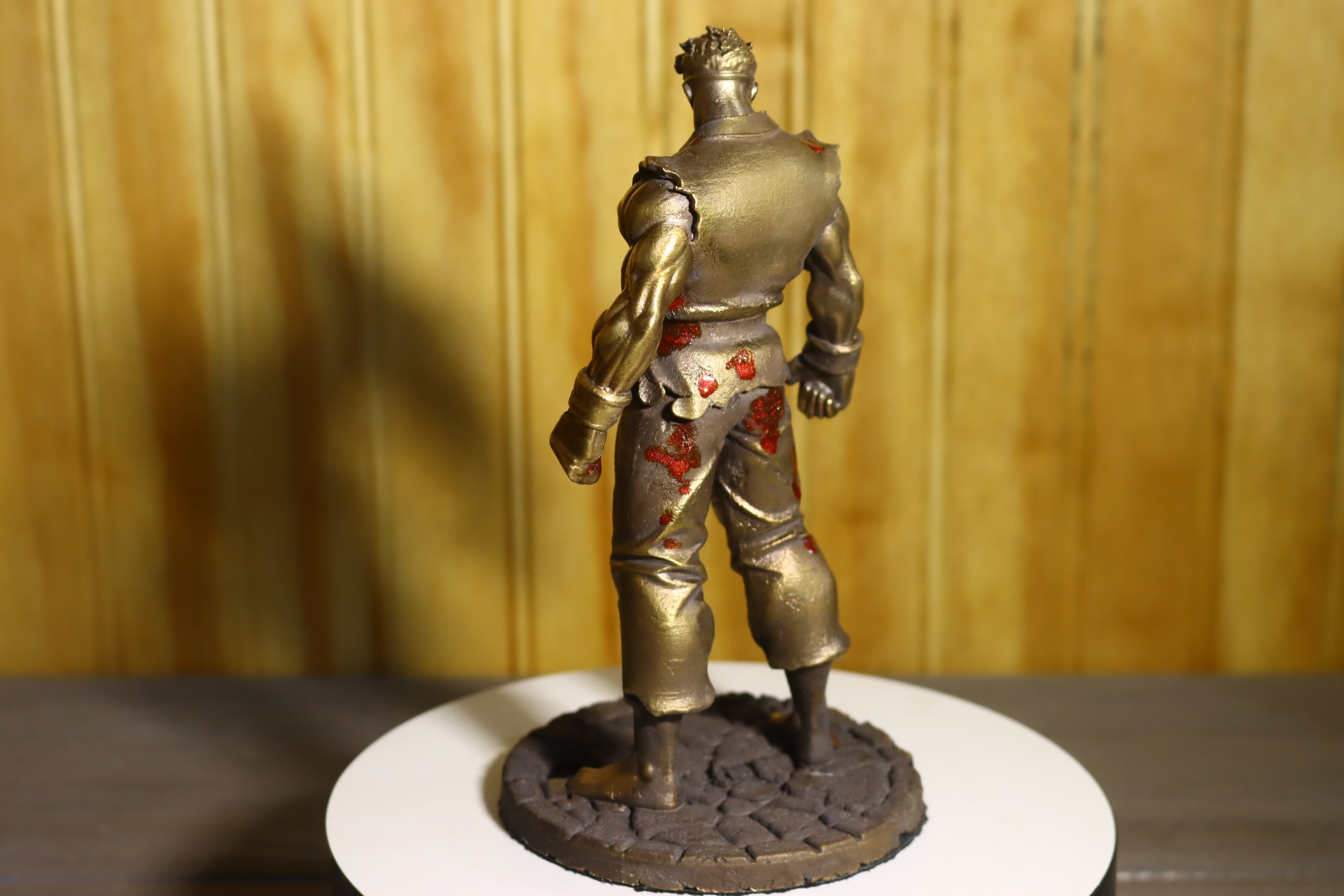 Solid Bronze (Nordic Gold) Ryu (Street Fighter) Statue 6.25" Tall
