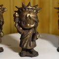 Solid Bronze (Nordic Gold) Statue of Liberty 3" Tall