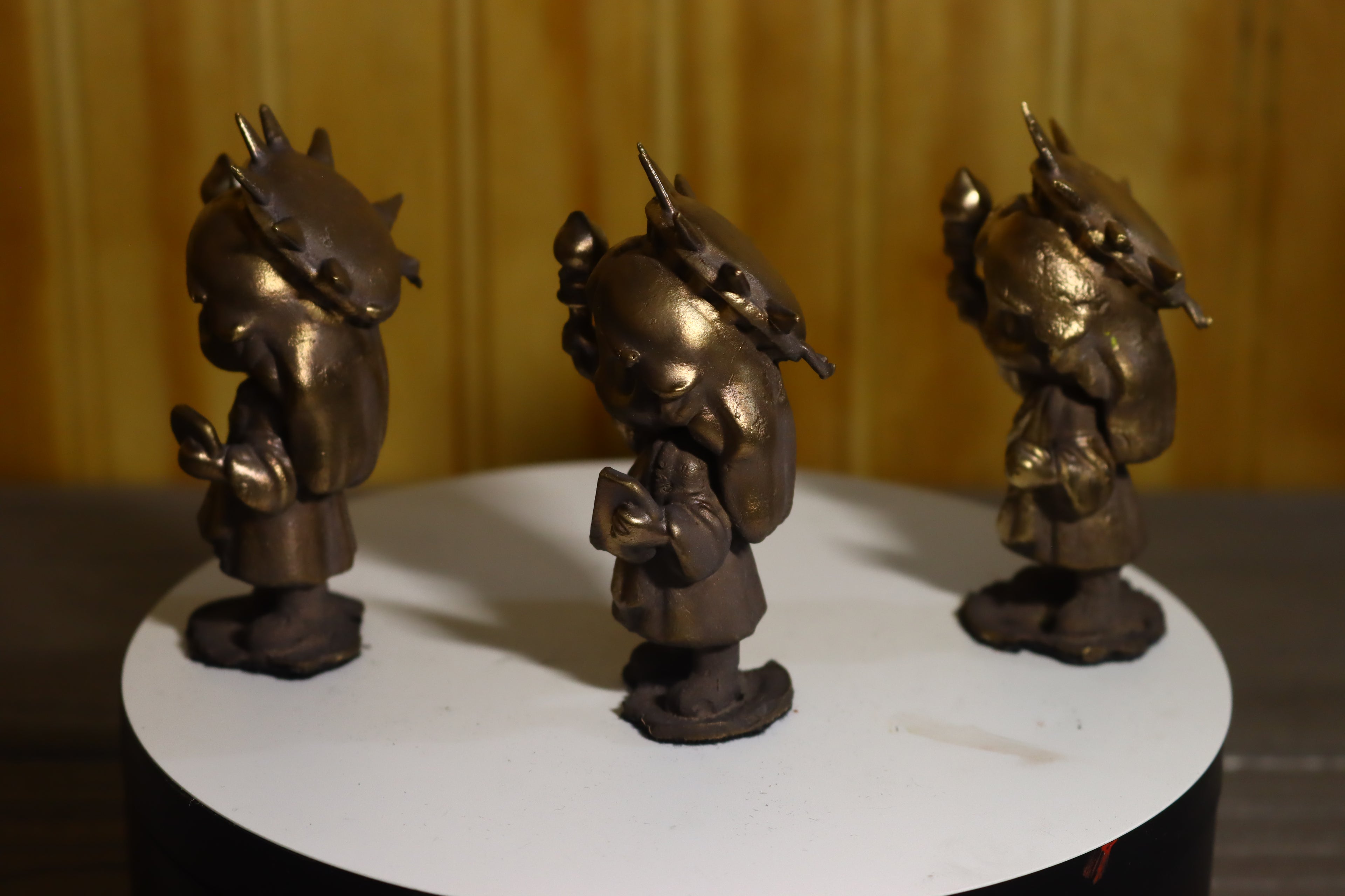 Solid Bronze (Nordic Gold) Statue of Liberty 3" Tall
