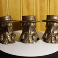 Hollow Cast Silicon Bronze Chibi Plague Doctor Statue 2" Tall
