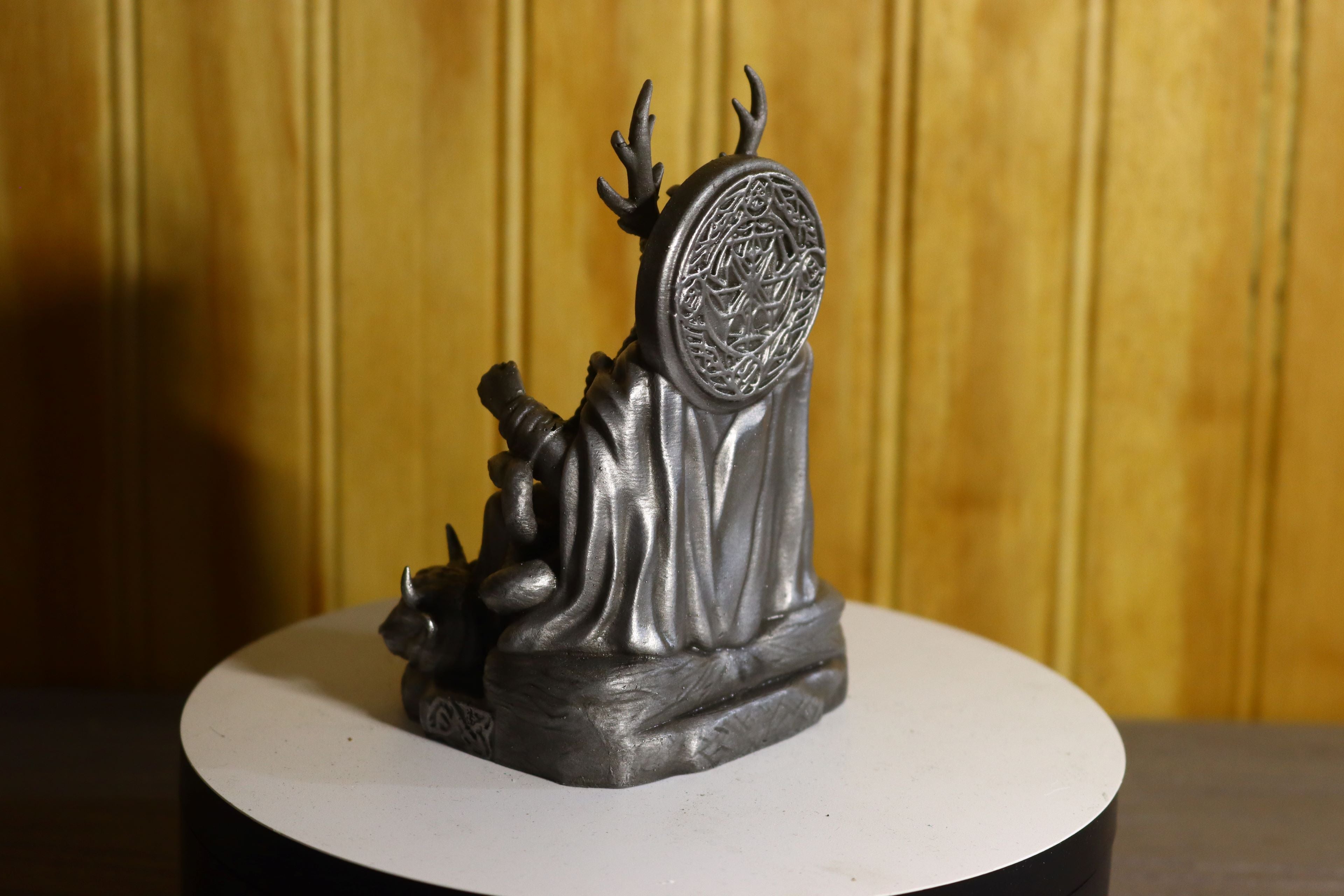 Solid Aluminum Alloy (Tenzaloy) Celtic God Statue 4.25" Tall