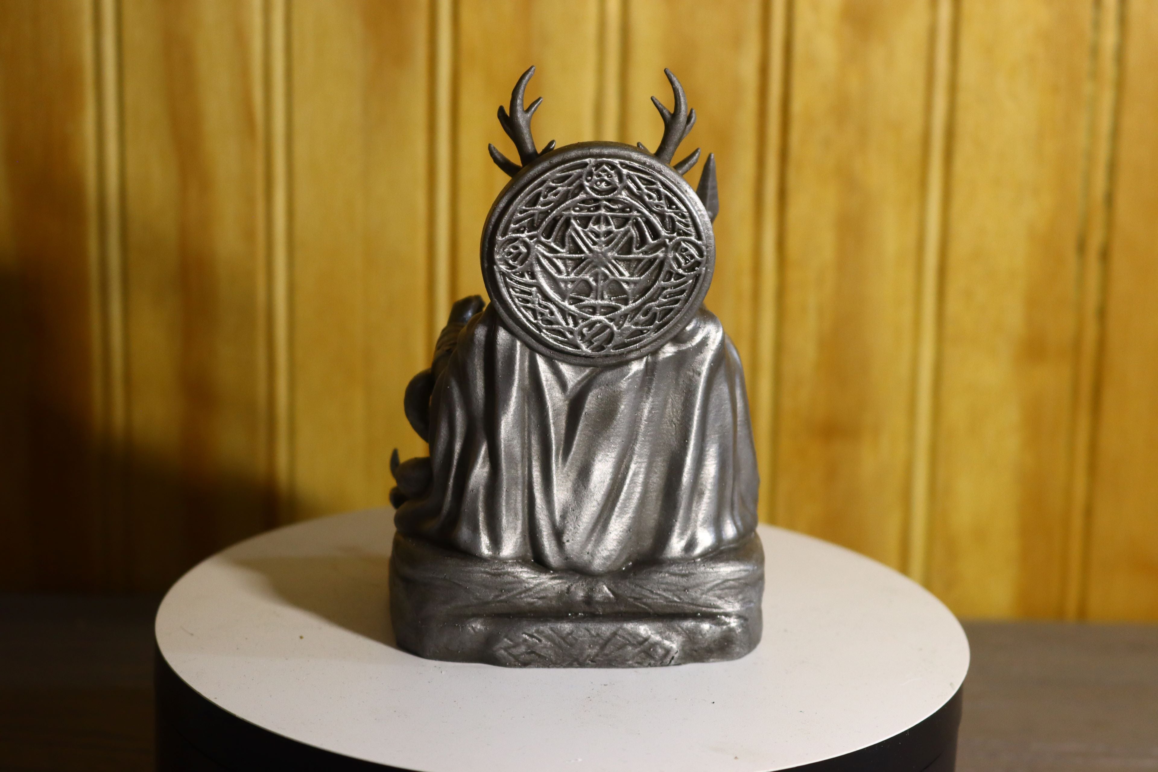 Solid Aluminum Alloy (Tenzaloy) Celtic God Statue 4.25" Tall
