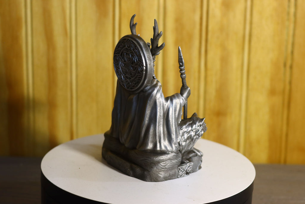 Solid Aluminum Alloy (Tenzaloy) Celtic God Statue 4.25" Tall