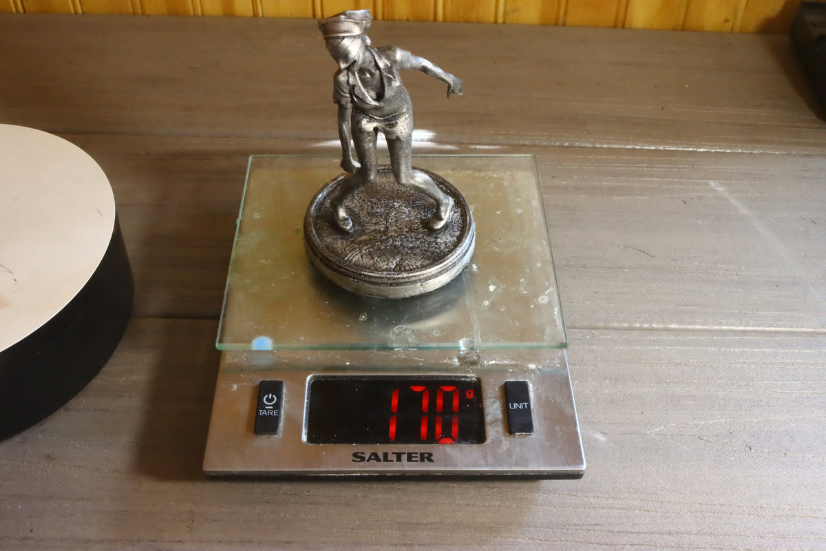 Solid Aluminum Alloy (Tenzaloy) Horror Medical Nurse Bust 4.75" Tall w/ Protectaclear & Felted Bottom