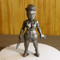 Solid Aluminum Alloy (Tenzaloy) Horror Medical Nurse Bust 5.25" Tall w/ Protectaclear & Felted Bottom
