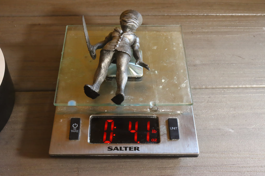 Solid Aluminum Alloy (Tenzaloy) Horror Medical Nurse Bust 5.25" Tall w/ Protectaclear & Felted Bottom