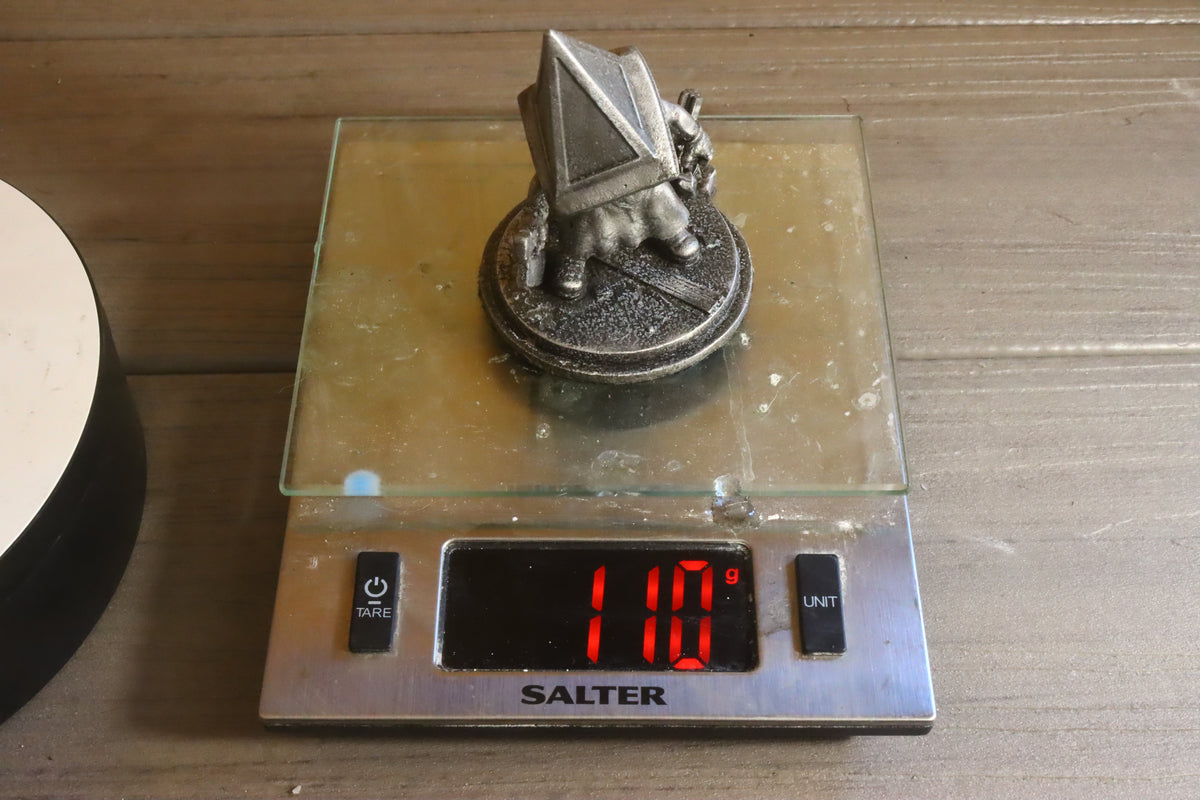 Solid Aluminum Alloy (Tenzaloy) Chibi Brutal Fog Town Executioner Statue 3" Tall w/ Protectaclear & Felted Bottom