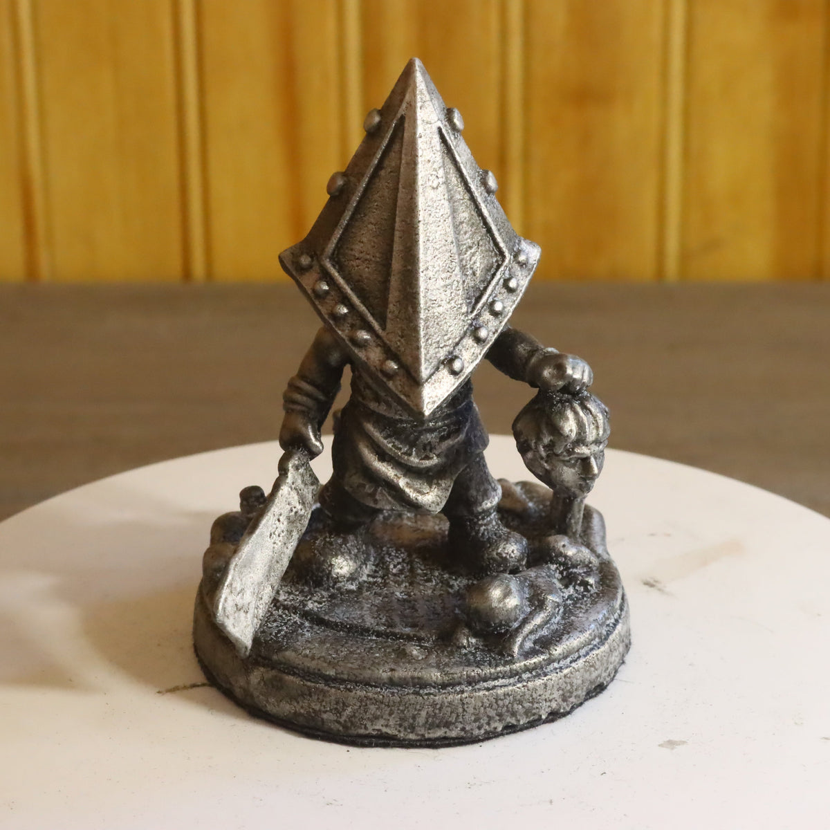 Solid Aluminum Alloy (Tenzaloy) Chibi Brutal Fog Town Executioner Statue 3.5" Tall w/ Protectaclear & Felted Bottom
