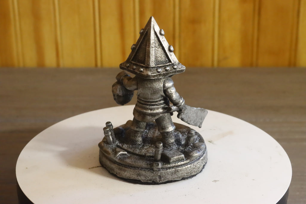 Solid Aluminum Alloy (Tenzaloy) Chibi Brutal Fog Town Executioner Statue 3.5" Tall w/ Protectaclear & Felted Bottom
