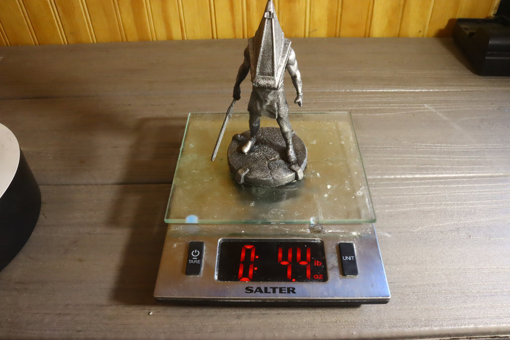 Solid Aluminum Alloy (Tenzaloy) Brutal Fog Town Executioner Statue 5" Tall w/ Protectaclear & Felted Bottom