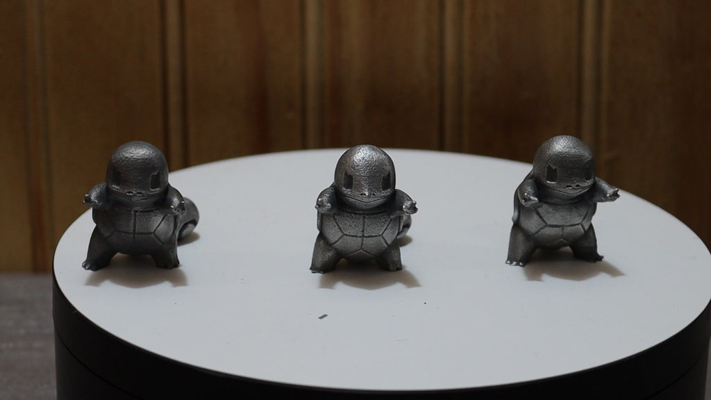 Solid Zinc Alloy (ZA12) Ornamental Pokémon Squirtle Statue (1.5 inch tall)