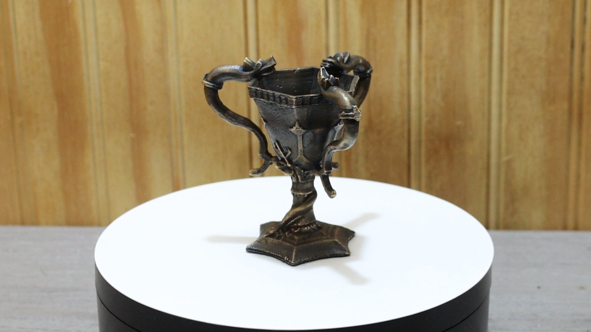 Solid Bronze Goblet of Fire (Useable shot-glass) Harry Potter
