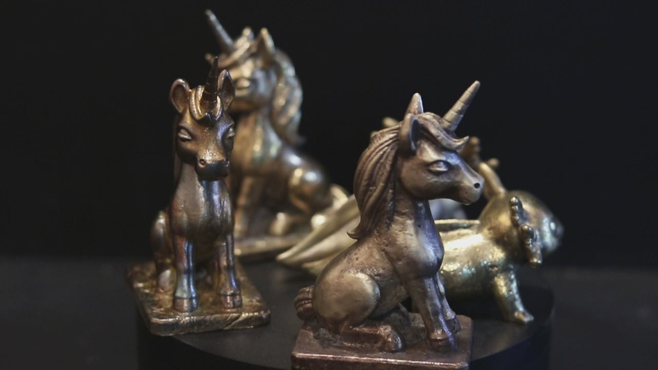 Solid Brass Unicorn Statue