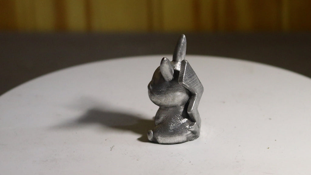 Solid Aluminum Alloy (Tenzaloy) Pokémon Pikachu Statue 1.5" Tall