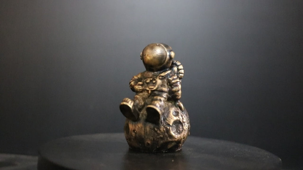 Solid Bronze Astronaut Statue