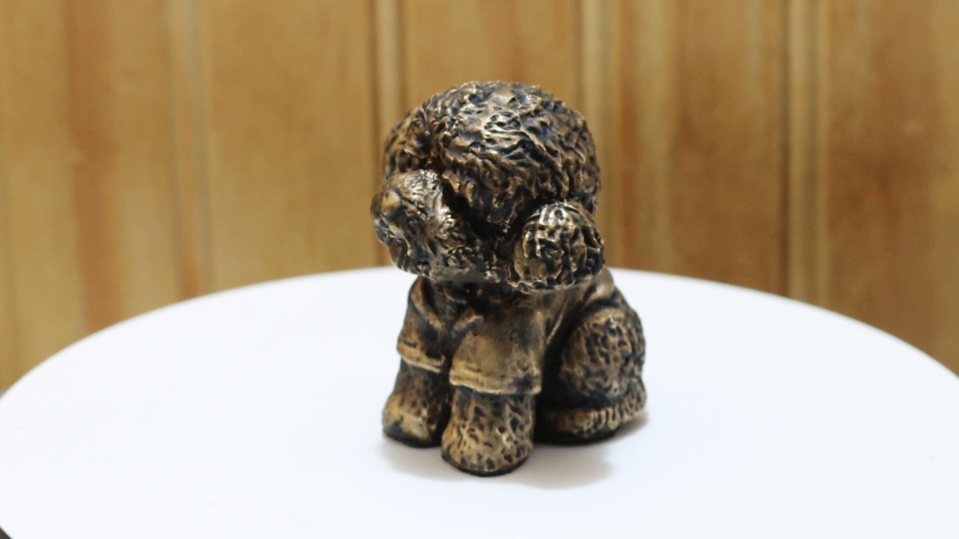Solid Bronze Poodle Statue