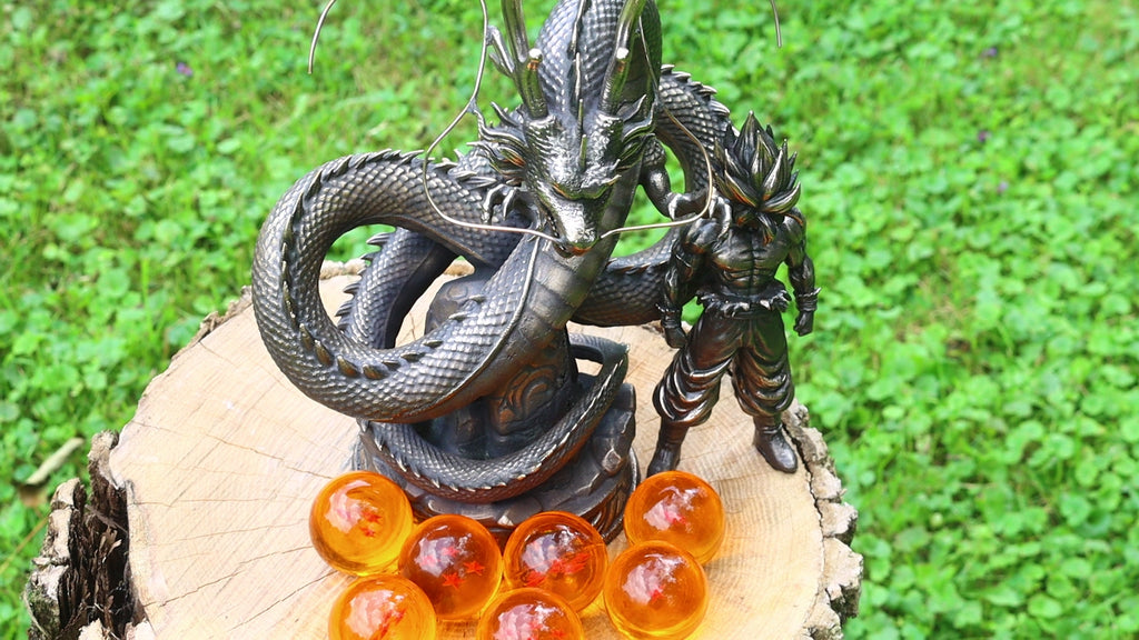 Solid Silicon Bronze Shenron Statue 8.75" Tall w/ Felted Bottom 11lbs 2.4 oz