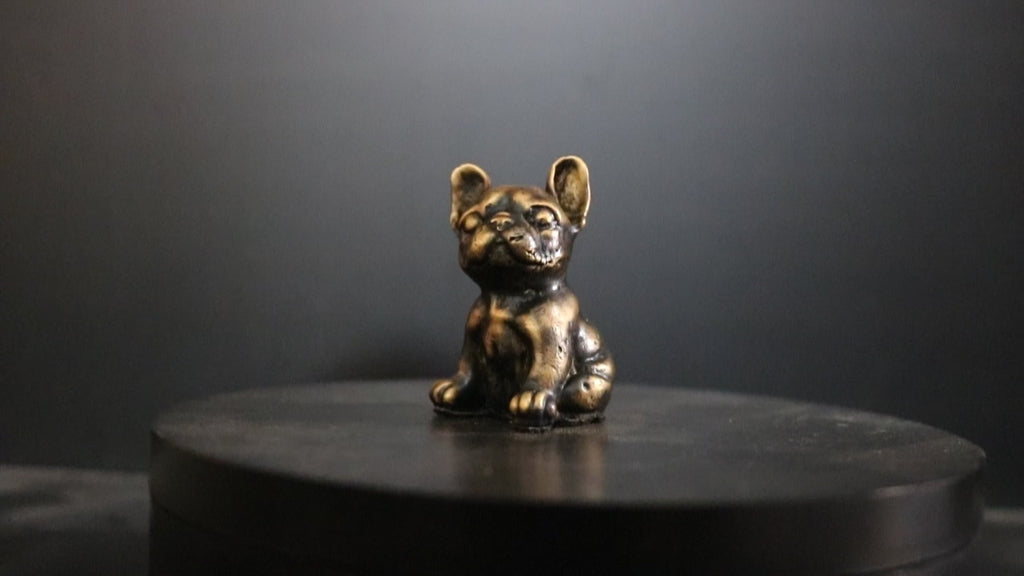 Solid Bronze French Bulldog Statue