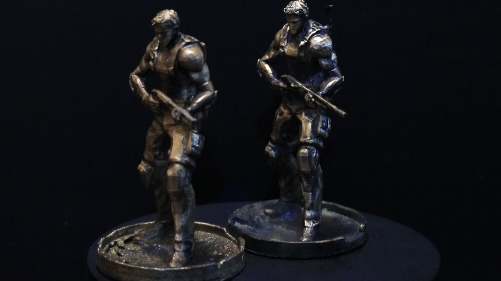 Solid Bronze Chris Redfield Statue