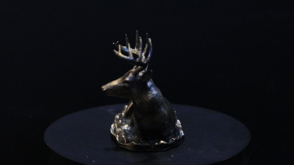 Solid Nordic Gold Buck Statue