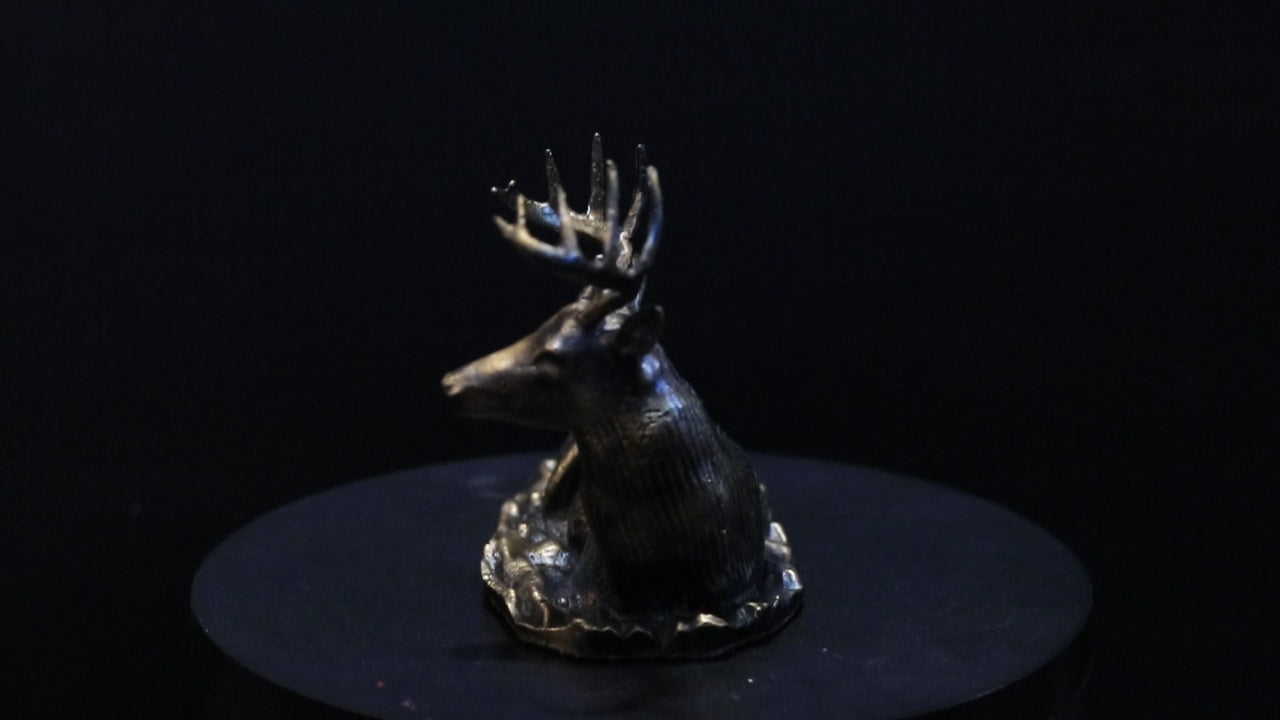 Solid Nordic Gold Buck Statue