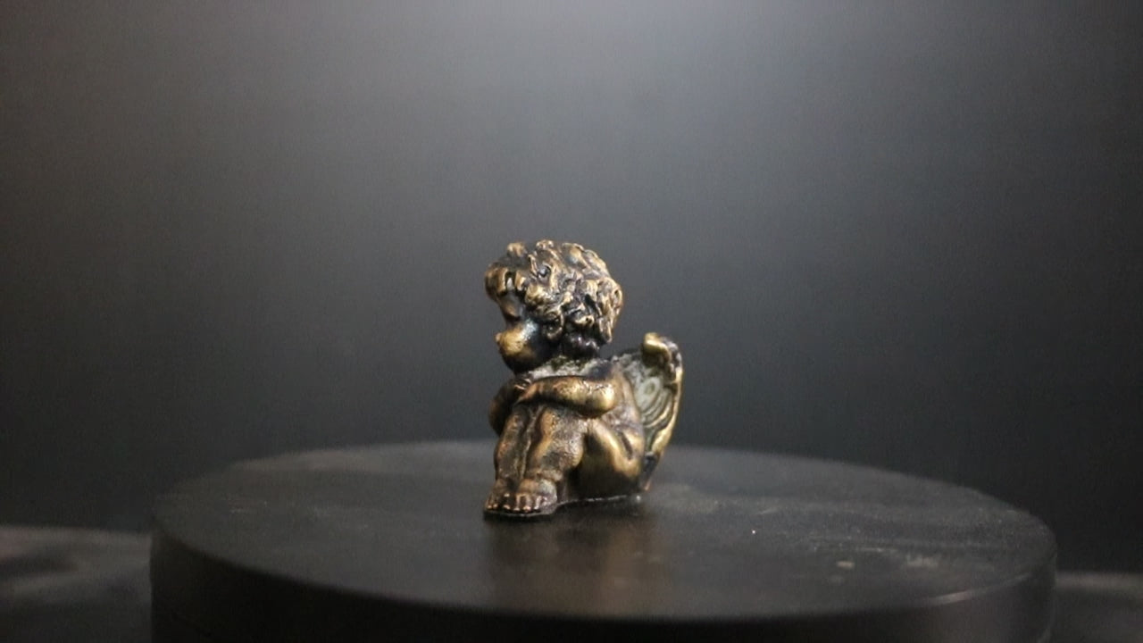 Solid Bronze Baby Angel Statue
