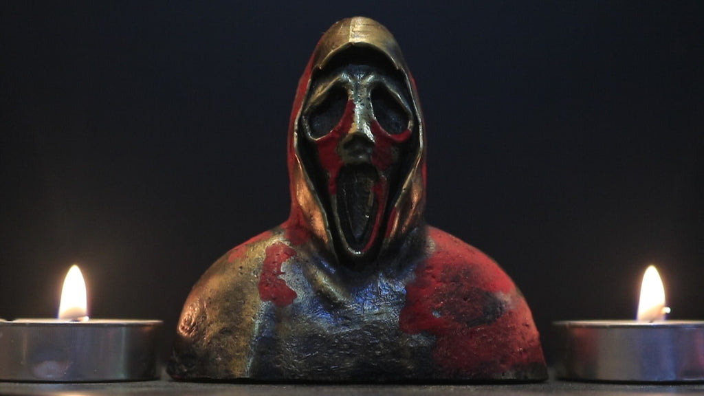 Solid Brass Ghostface Bust