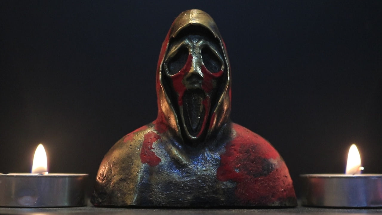 Solid Brass Ghostface Bust
