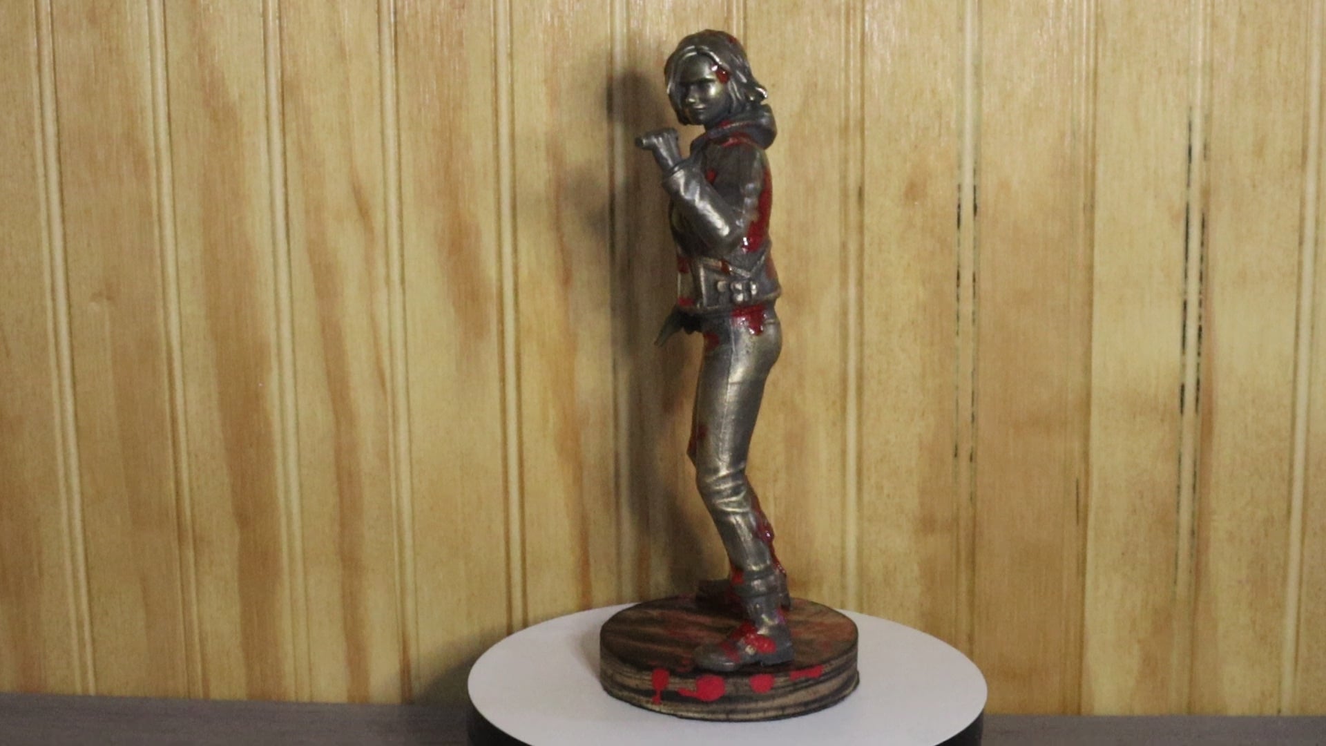 Solid Bronze Grace Ashcroft Statue (Resident Evil) 7.75" Tall