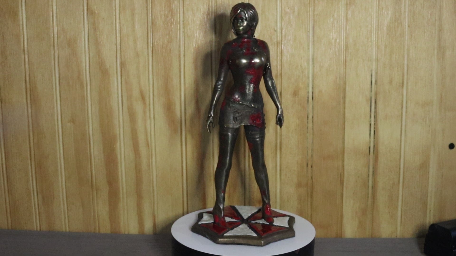 Solid Bronze Ada Wong Statue (Resident Evil) 9.75" Tall